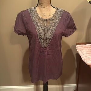 ASHLEY JUDD WOMENS TOP IN SZ MEDIUM…GREAT PRE-OWNED CONDITION…CUTE 100% COTTON!
